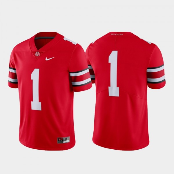 Ohio State Buckeyes Men's #1 Scarlet Limited College Football Jersey 2404CGUF1